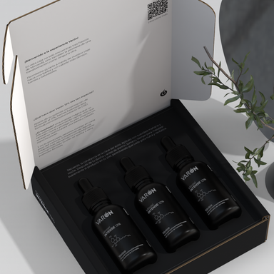 Combo Minoxidil Varón 12% Tripack